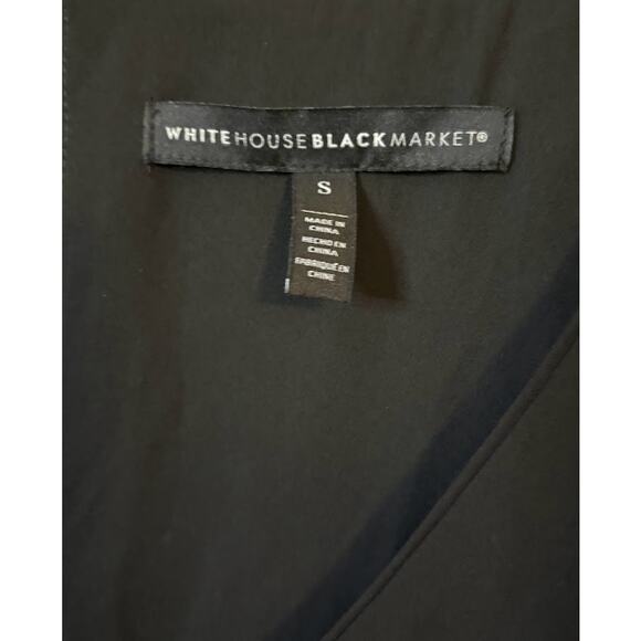 White House Black Market Black Embellished Blouse - Small - Picture 9 of 10